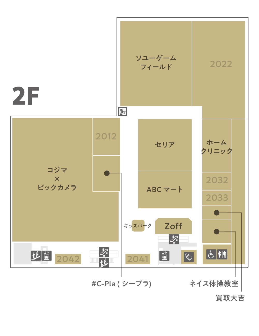 1F フロアマップ